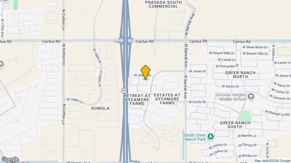 16570 W Sierra St Mapa y Detalles de la Ubicación