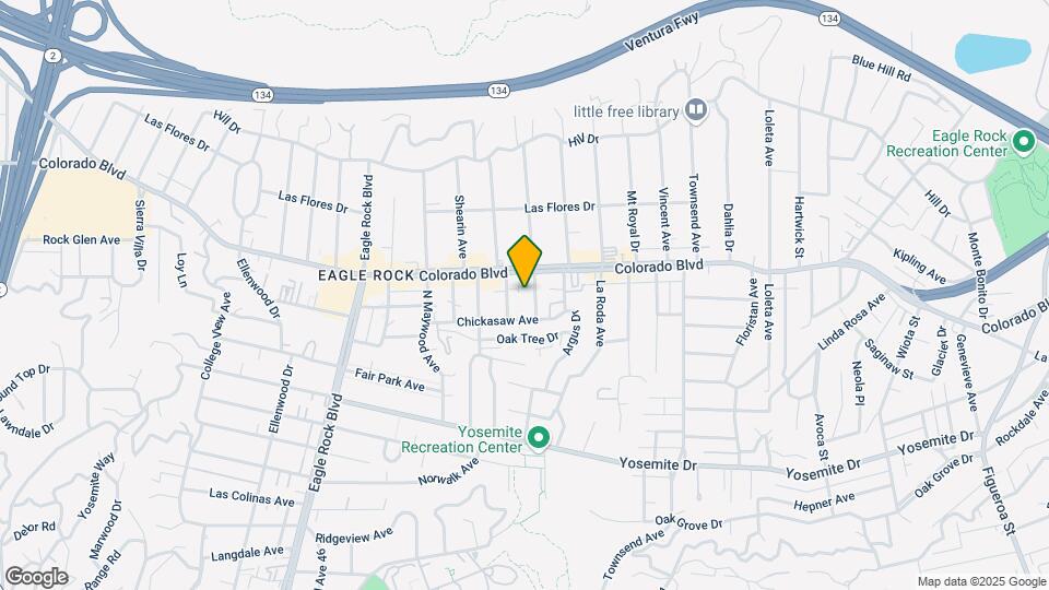 5073 Hermosa Ave Map and Location Details