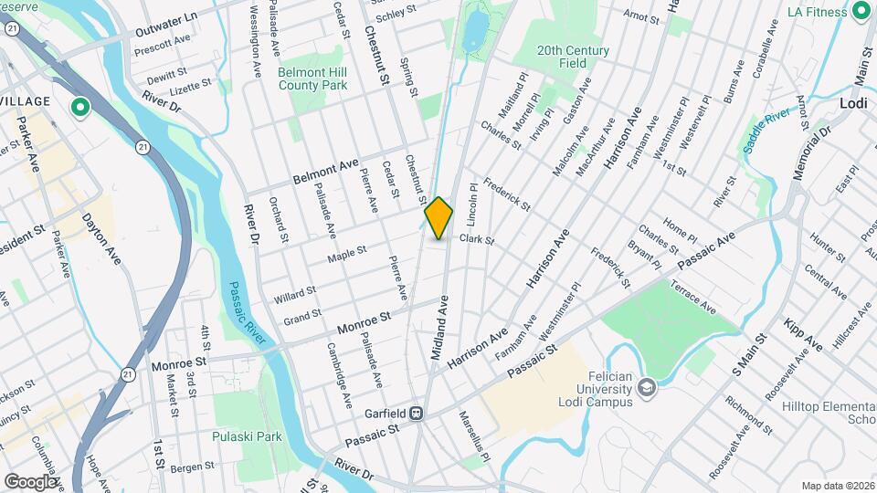 233 Midland Ave Map and Location Details