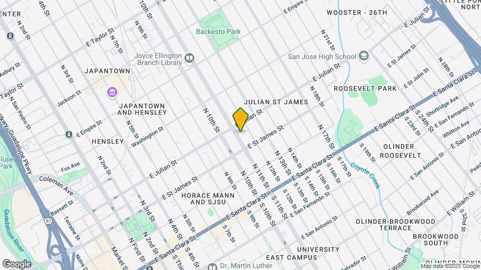 266 N 11th St Map and Location Details