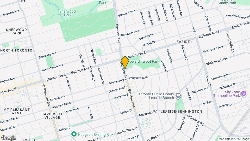 1753 Bayview Ave Map and Location Details