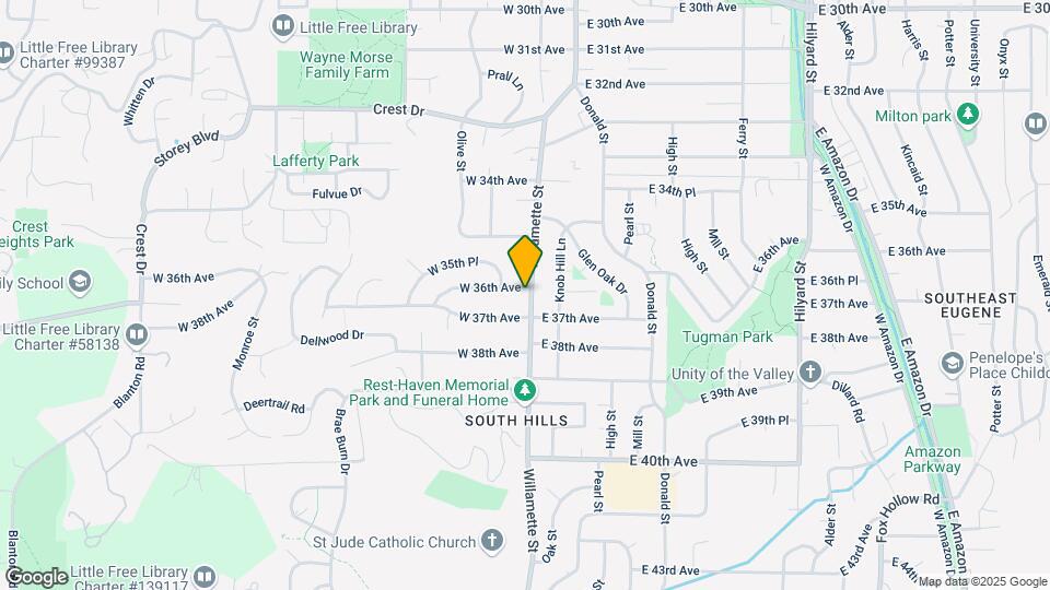 3620-3630 Willamette St Map and Location Details