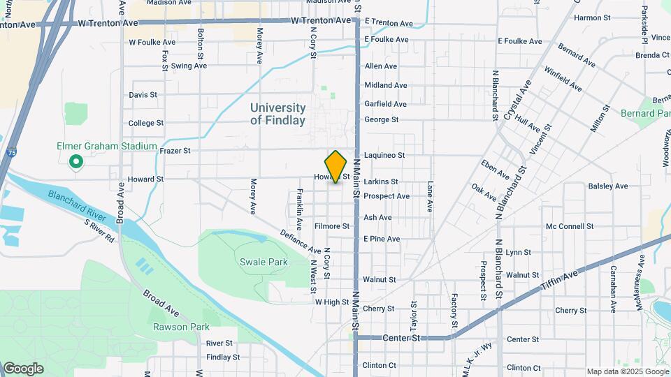 819 N Cory St Map and Location Details