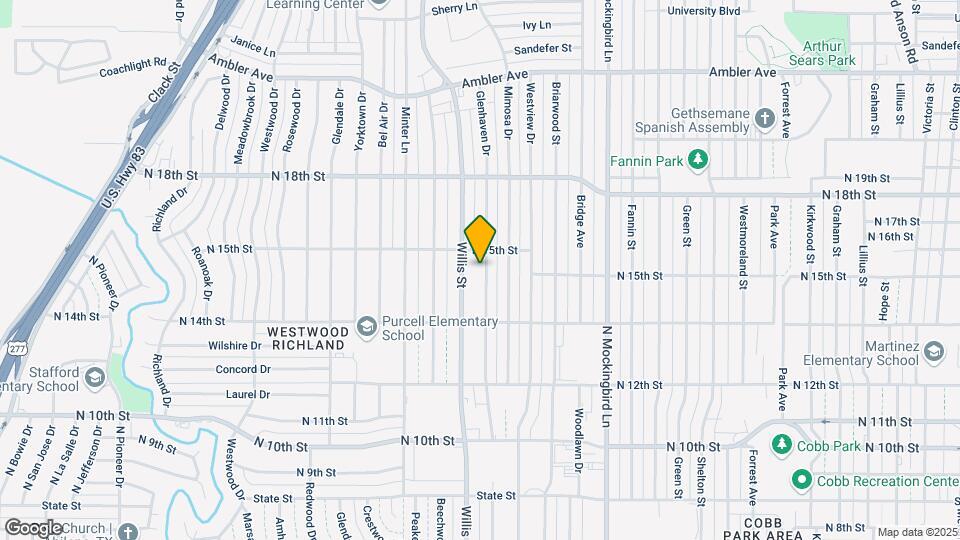 1460 Glenhaven Dr Mapa y Detalles de la Ubicación