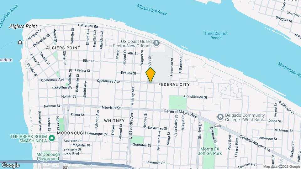1811 Opelousas Ave Mapa y Detalles de la Ubicación