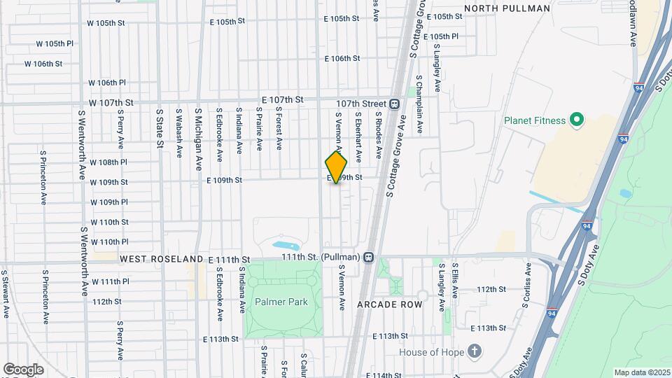 10914 S Vernon Ave Map and Location Details