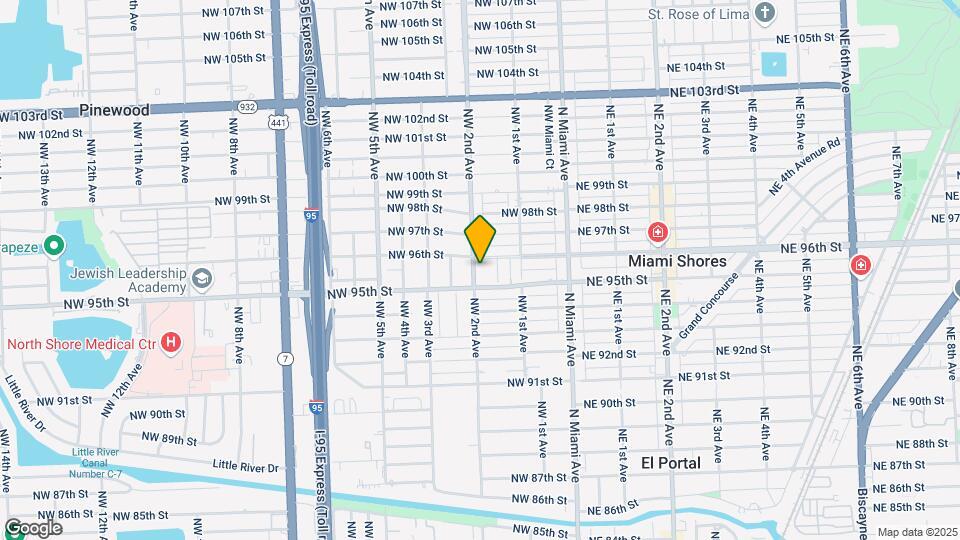 9555 NW 2nd Ave Map and Location Details