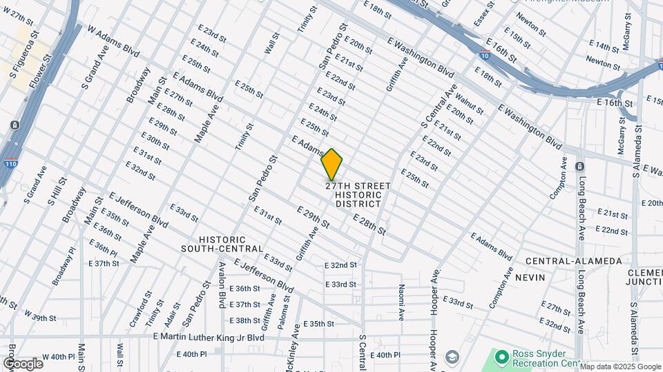 854 E 27th St Map and Location Details