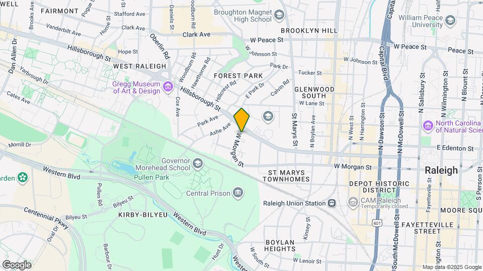 920 W Morgan St, Unit B Map and Location Details