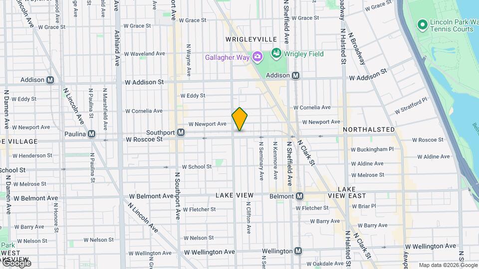 1152 W Roscoe St Map and Location Details