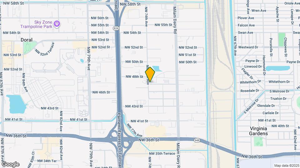 8443 NW 47th St Map and Location Details
