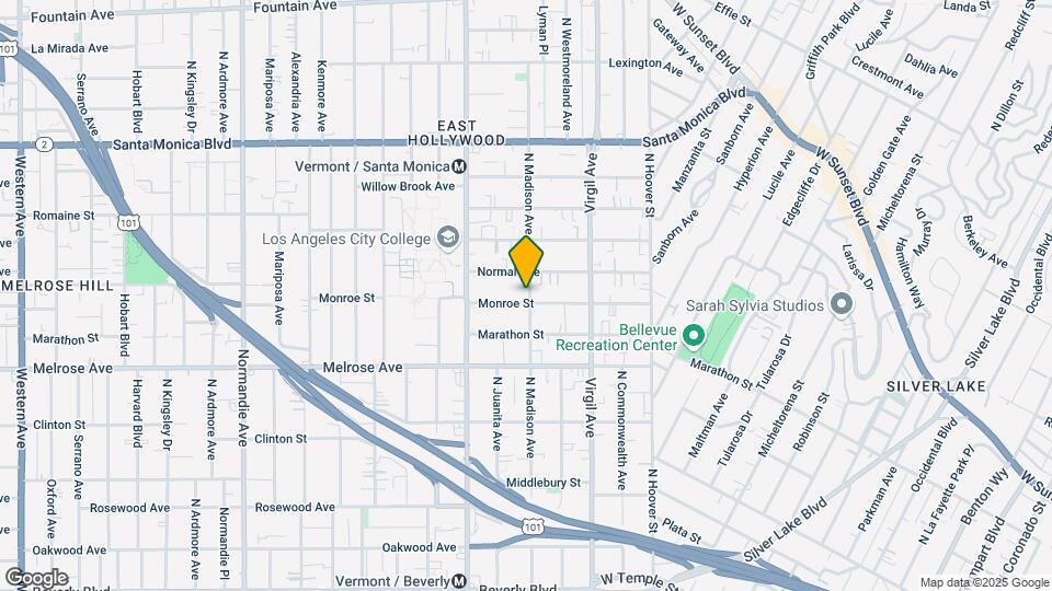 807 N Madison Ave Map and Location Details
