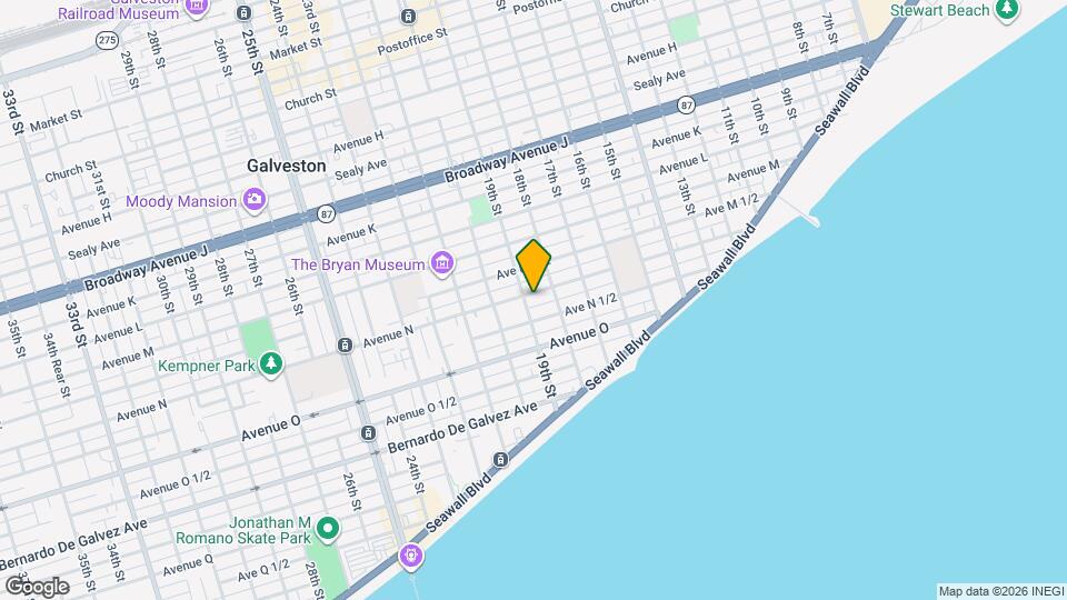 1825 Avenue N Mapa y Detalles de la Ubicación