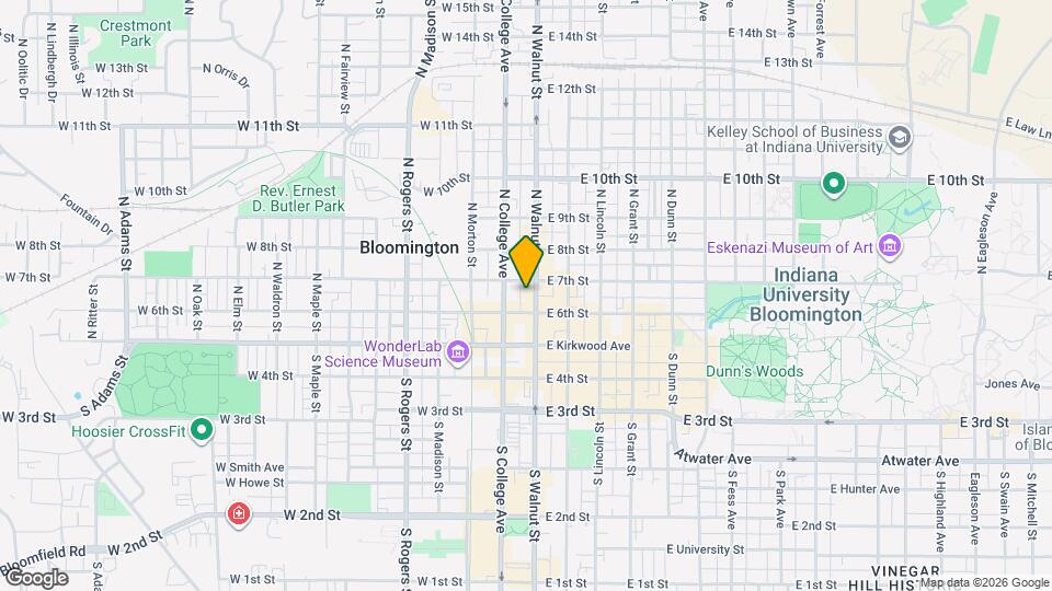 213 N Walnut St Map and Location Details