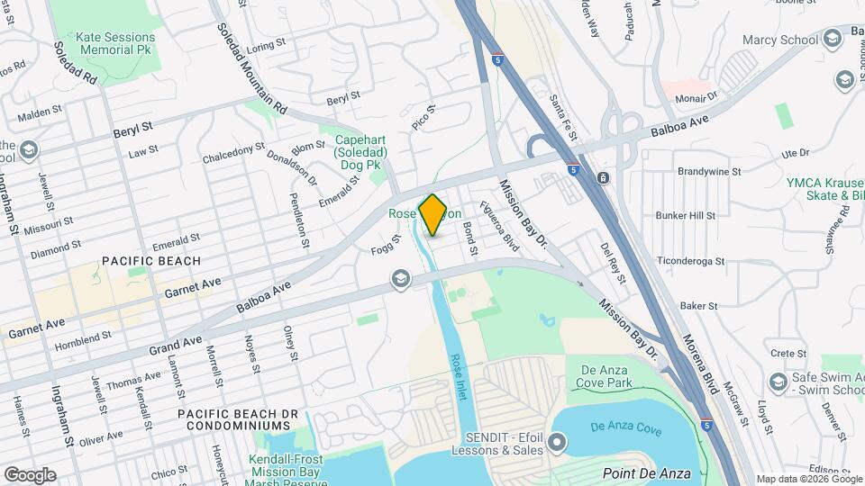 2612-2616 Hornblend St Map and Location Details