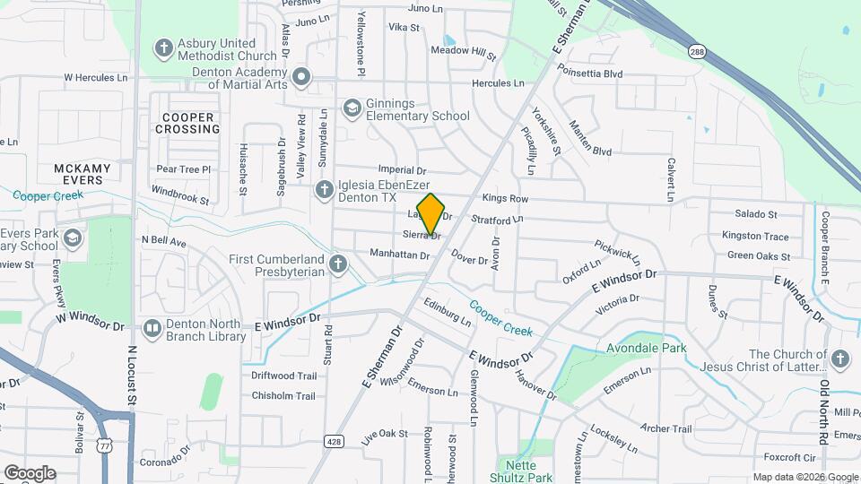 1104 Sierra Dr Map and Location Details