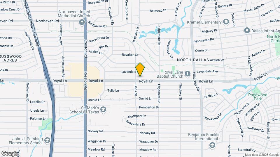 6411 Royal Ln Mapa y Detalles de la Ubicación