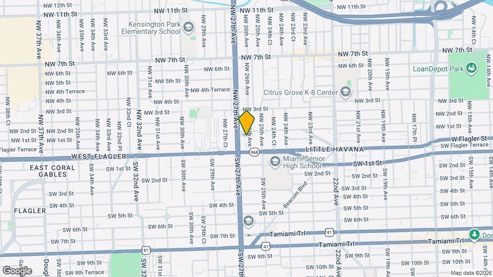 50 NW 26th Ave Map and Location Details
