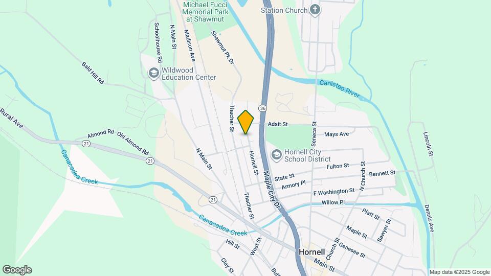 178 Hornell St Map and Location Details