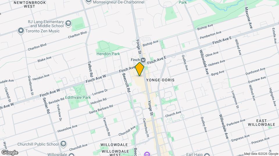 5508 Yonge St Map and Location Details