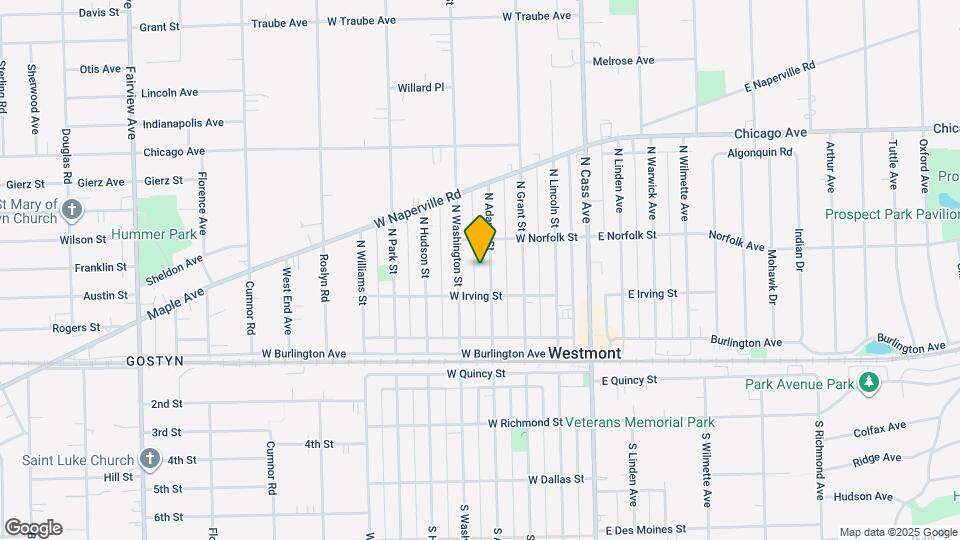 116 N Adams St Map and Location Details