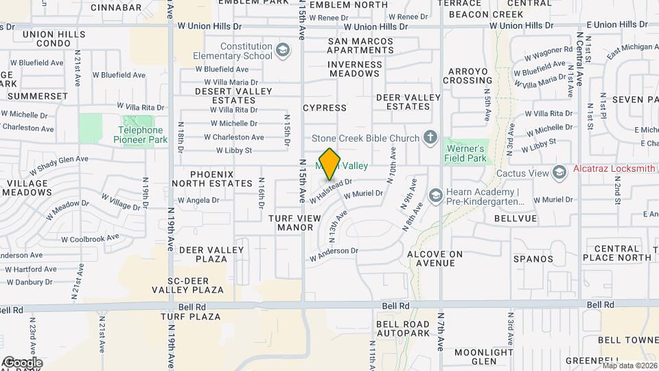 1302 W Halstead Dr Map and Location Details