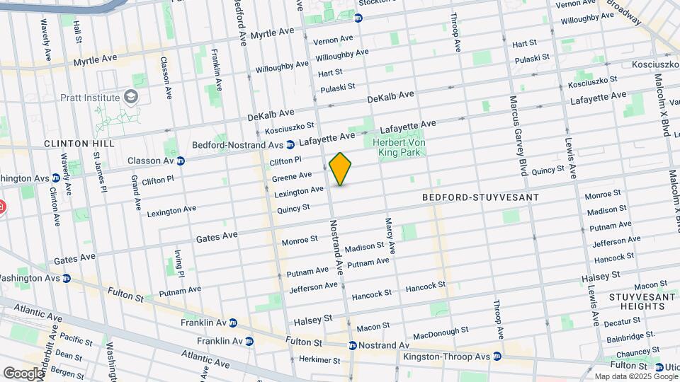 284 Lexington Ave Map and Location Details