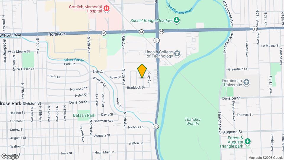 1640 Channing Ct Map and Location Details