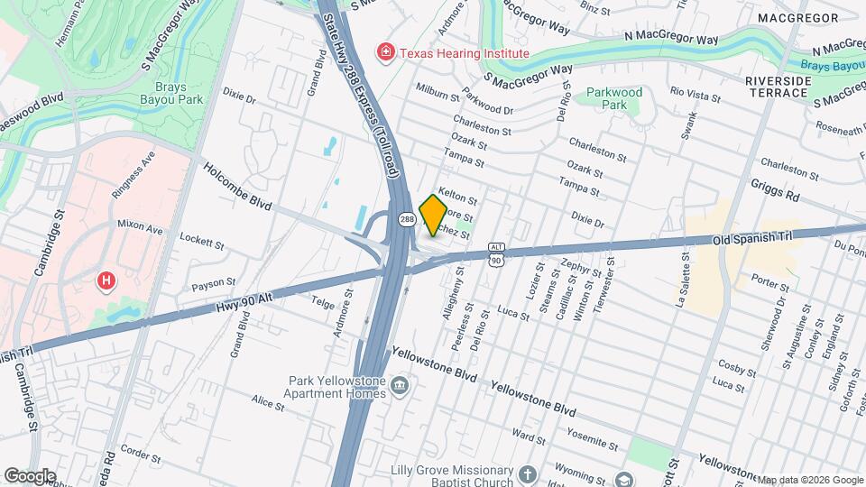 3333 Raleigh St Map and Location Details