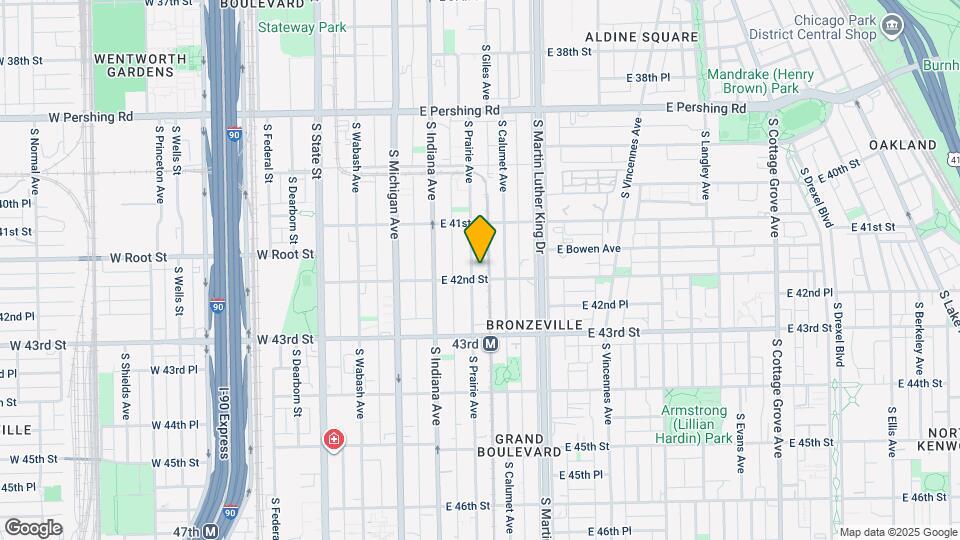 4149 S Prairie Ave Map and Location Details