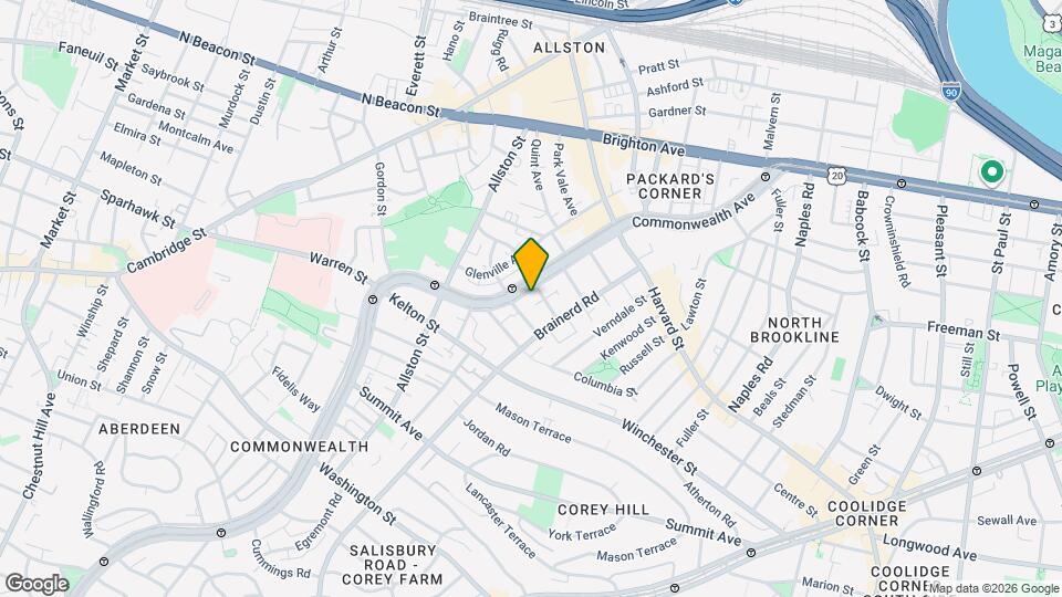 1316 Commonwealth Ave Map and Location Details