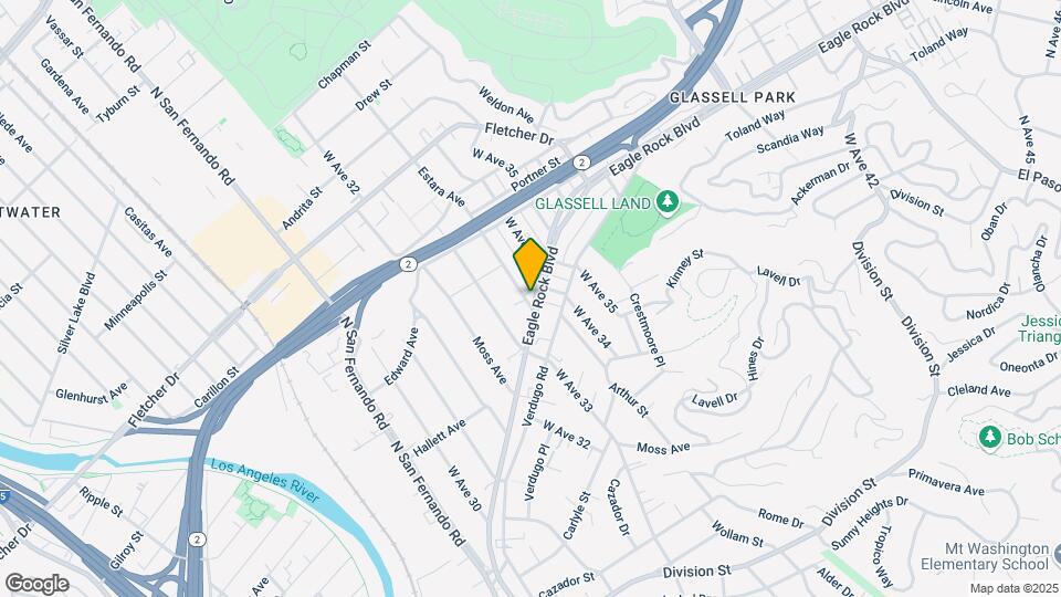 3351 Eagle Rock Blvd Mapa y Detalles de la Ubicación