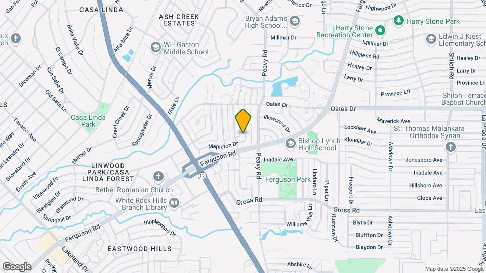 1725 Mapleton Dr Map and Location Details