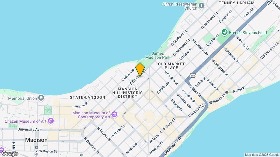 129 E Gorham St, Unit 1 Map and Location Details