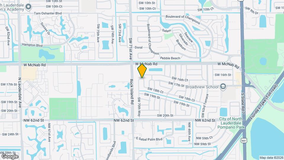 1701 SW 70th Ave Map and Location Details