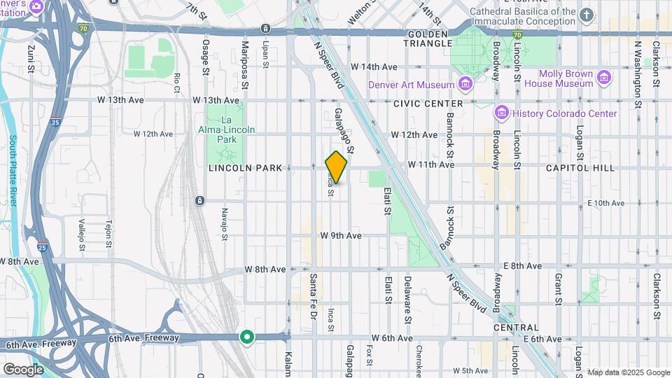 1026 Inca St Mapa y Detalles de la Ubicación