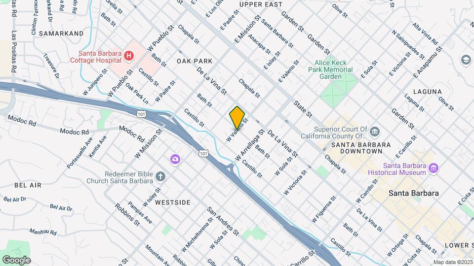 303 W Valerio St Map and Location Details