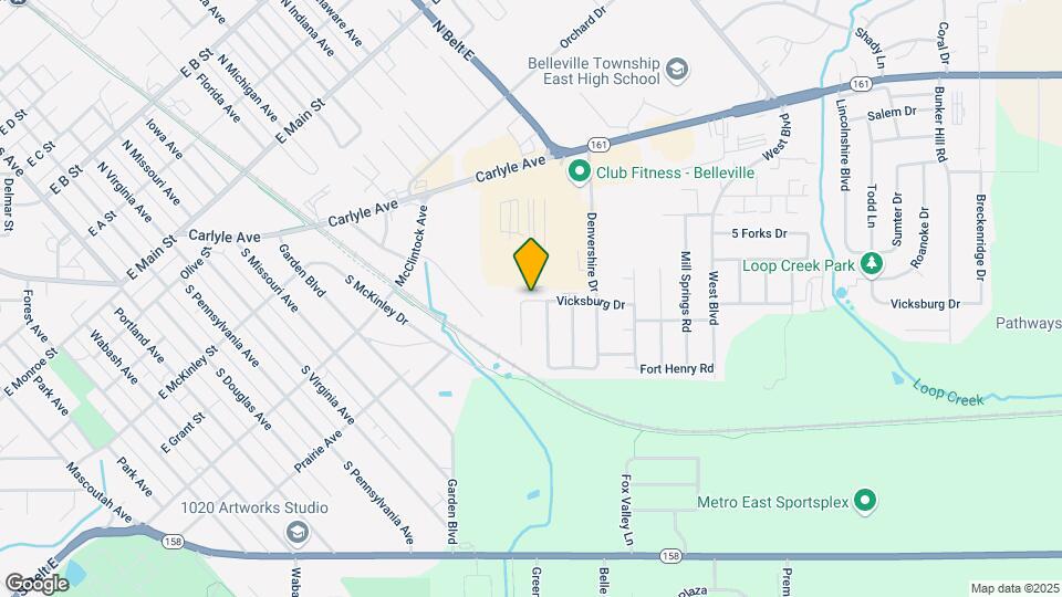 631 Vicksburg Dr, Unit B Mapa y Detalles de la Ubicación