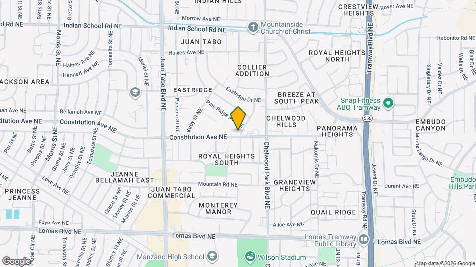 12321 Constitution Ave NE Map and Location Details