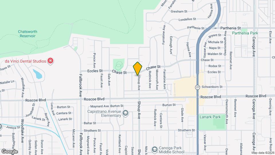8387 Shoup Ave Mapa y Detalles de la Ubicación