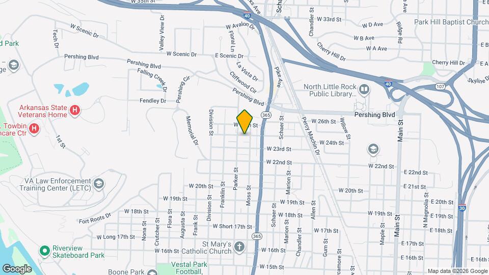 1104.5 W 24th St Map and Location Details