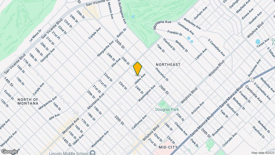 854 25th St Map and Location Details