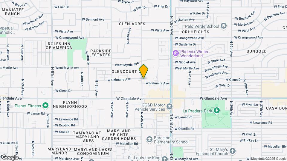 7107 N 45th Ave Map and Location Details