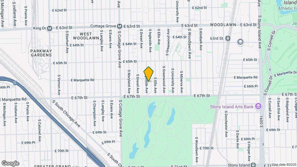 6615 S Ingleside Ave Mapa y Detalles de la Ubicación