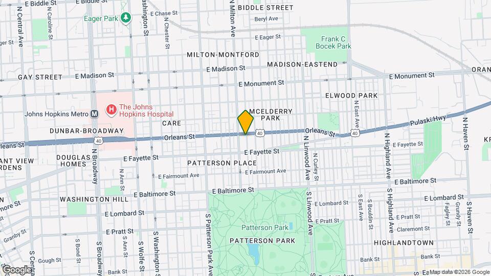 238 N Rose St Map and Location Details