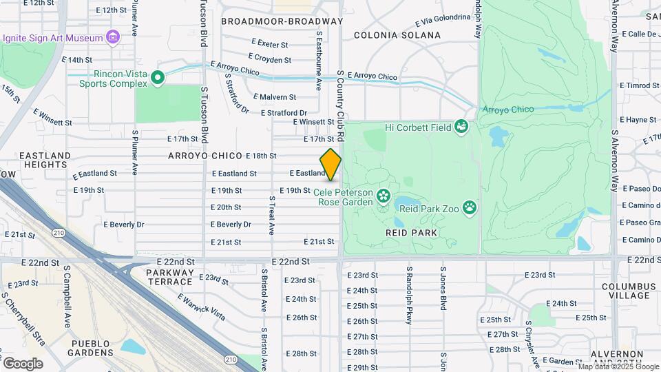 3019 E 19th St Map and Location Details