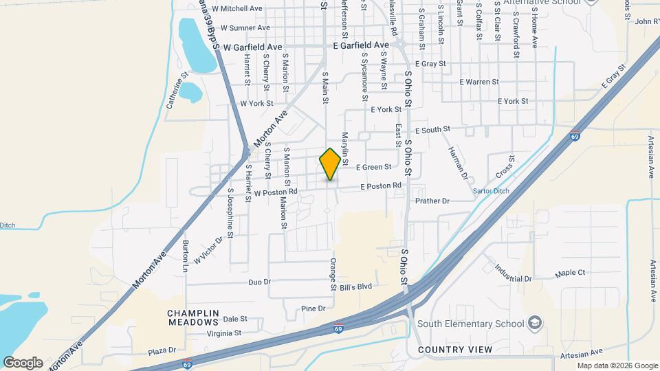 10 E Poston Rd Map and Location Details