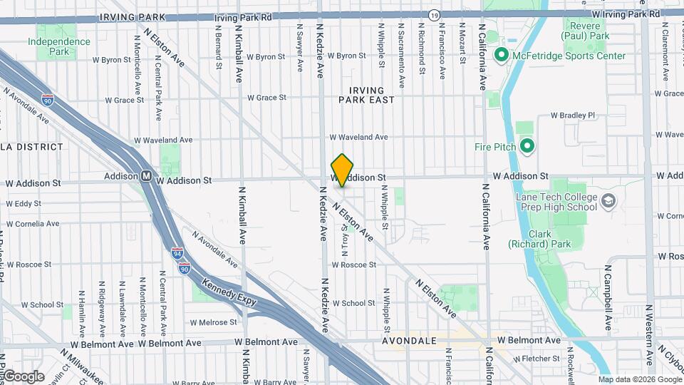 3535 N Troy St Map and Location Details