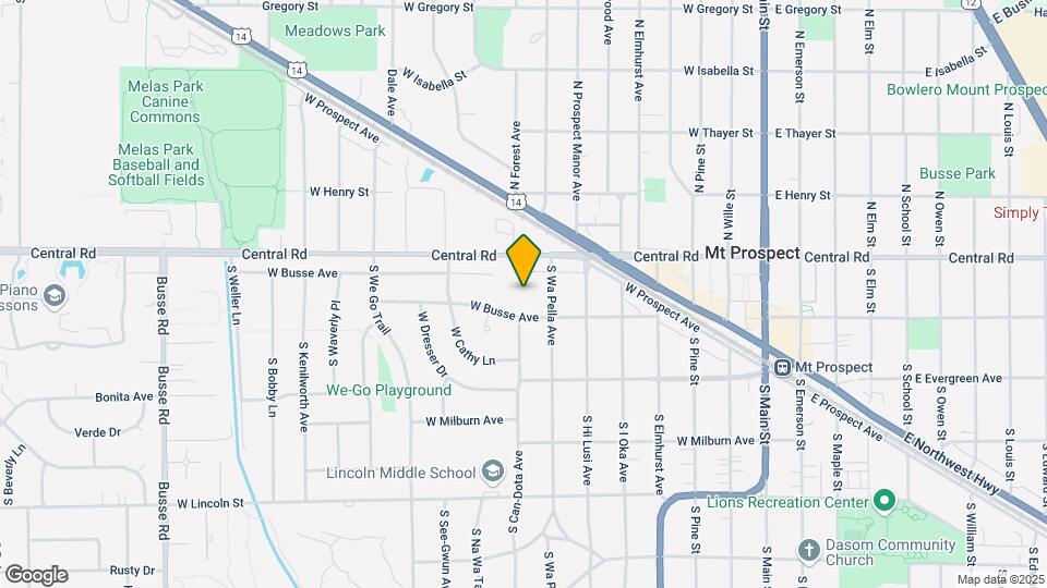 613 W Central Rd Mapa y Detalles de la Ubicación