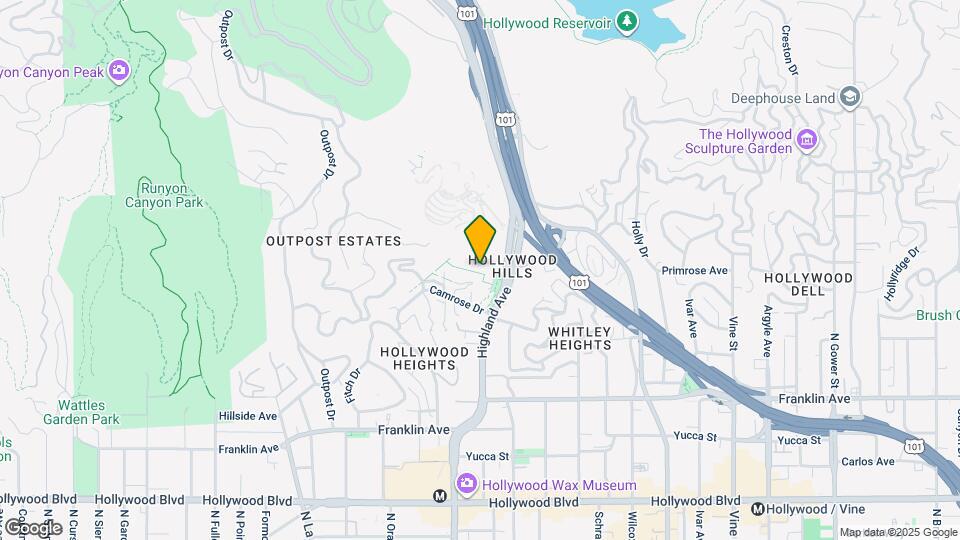 6853 1/2 W Alta Loma Terrace Map and Location Details